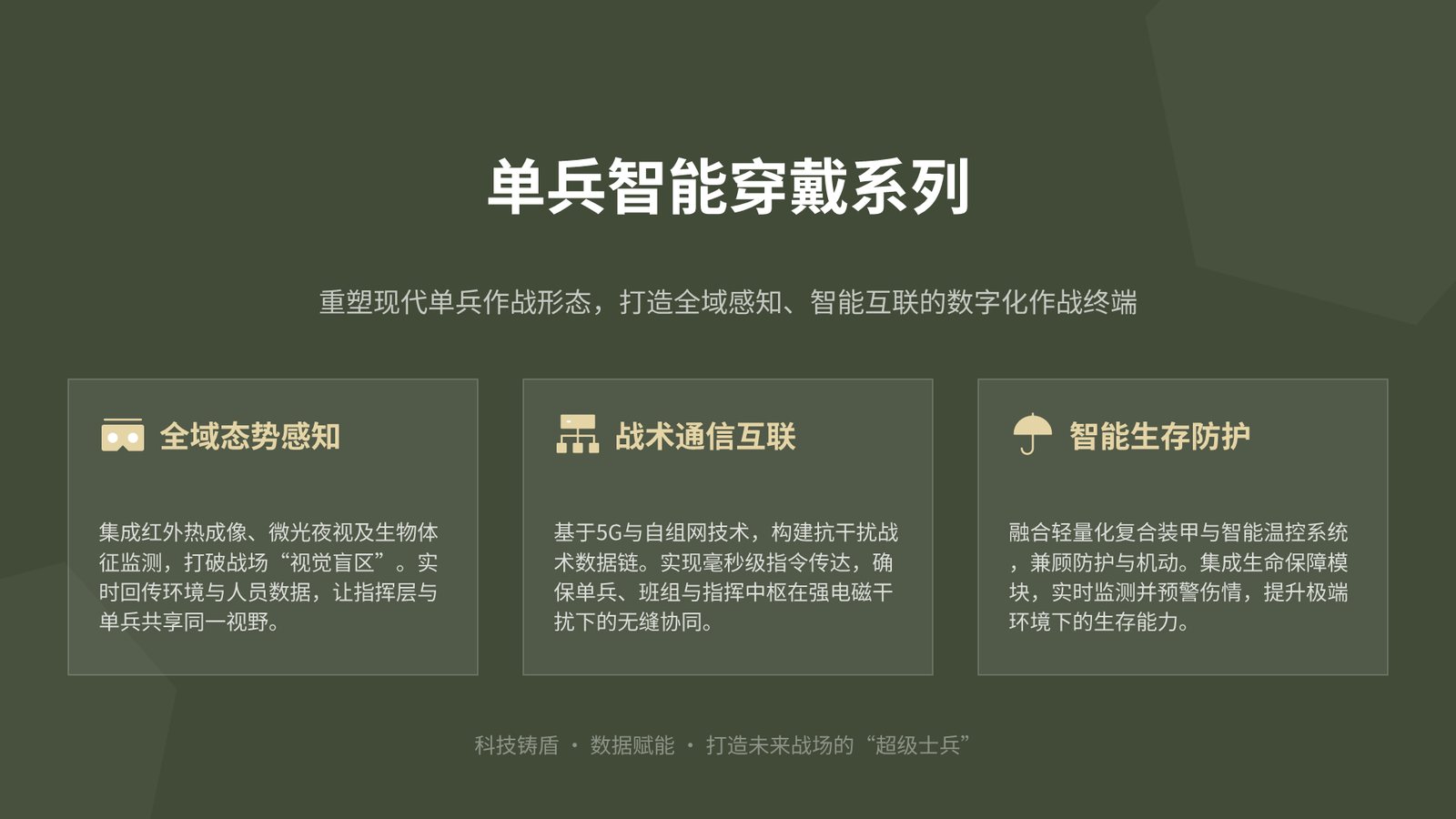 单兵智能穿戴系列