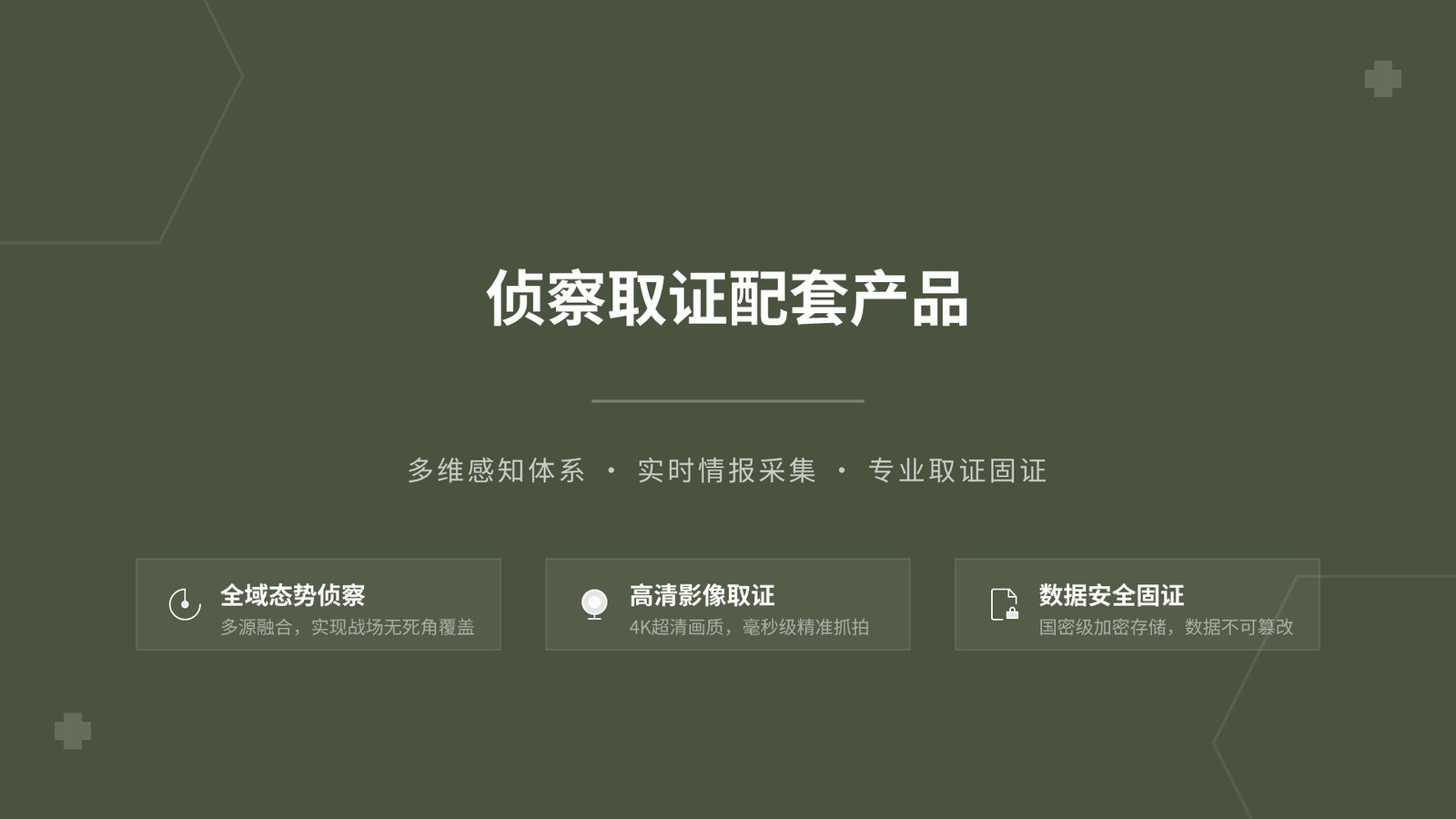 侦察取证配套产品